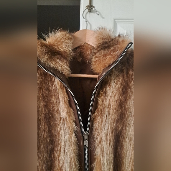 Genuine Leather & Fur Jacket. Custom-made in Canada. - Picture 2 of 14